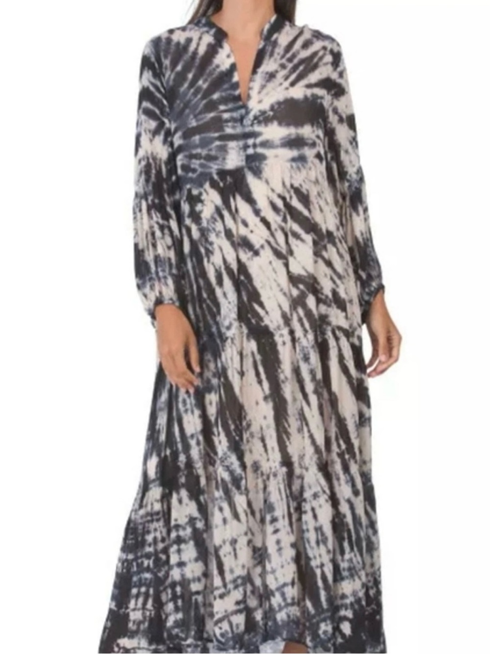Young Fabulous & Broke Tie Dye Talia Semi-Sheer Maxi Dress